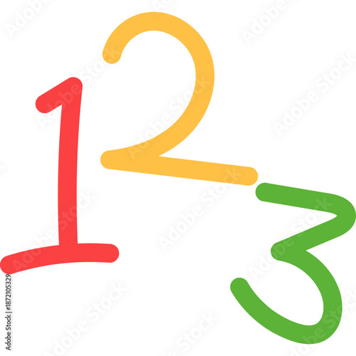 Hand Draw Cute Number