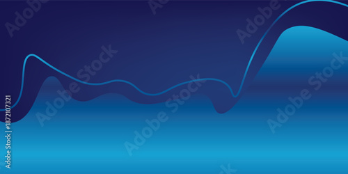 Smooth gradient from deep navy blue to bright cyan with subtle flowing curves.