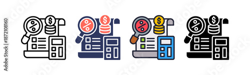 Tax Service multiple icon
