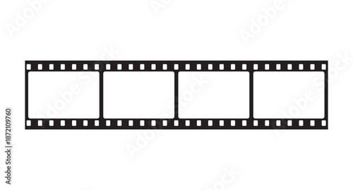 Film strips mockup templates of old retro film frame with shadow on background. Video or movie film vintage analog cinema, photograph camera film strip. Trendy editable camera roll social stories