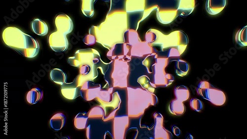 abstract background with glowing lights