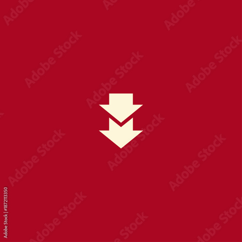 Double Down logo icon flat vector design