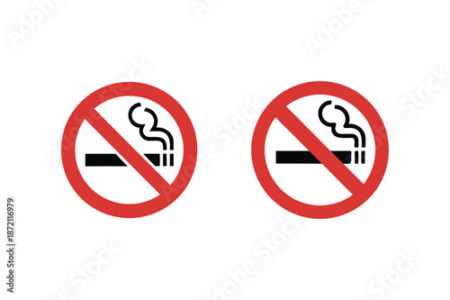 Two No Smoking Signs on White Background Free Download Two No Smoking Signs on White Background - GFXLoad