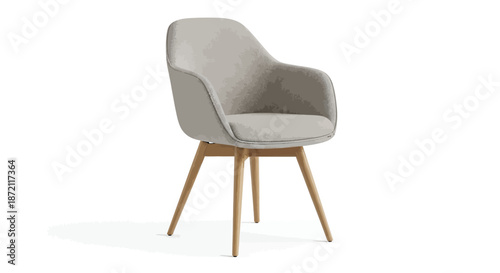 Modern upholstered chair on a plain white background, furniture design