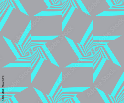 Seamless pattern. Abstract striped background. Black and white design. Vector illustration for textile printing, packaging, wrapper, etc.