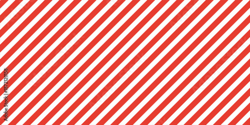 Slanting lines and halftone dots in red colors, Seamless background christmas or winter theme background, Red stripes pattern on white background.