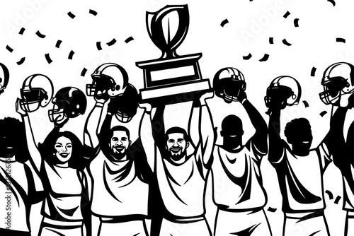 Dynamic American Football Players Action Vector Collection