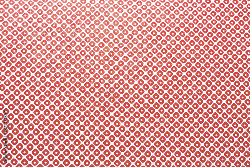 鹿の子模様の折り紙_赤