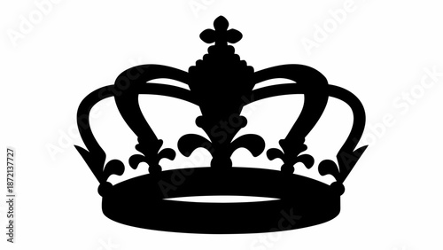 Elegant crown silhouette for royal and luxurious designs