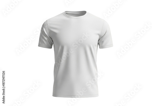 Plain white tshirt isolated on transparent background