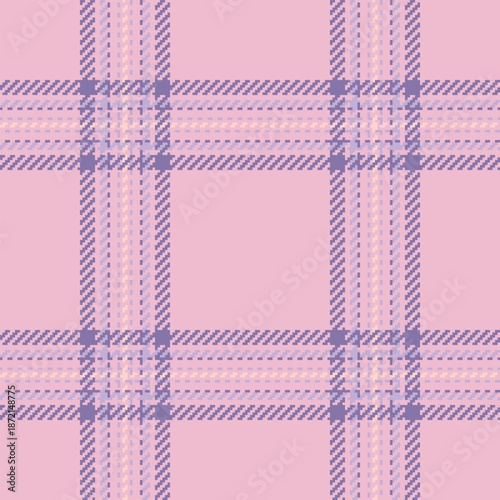 Real vector seamless texture, infinity textile pattern check. Traditional fabric plaid tartan background in light and indigo colors.