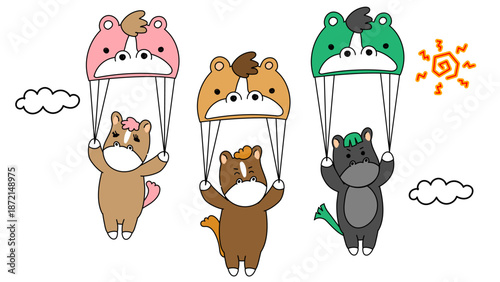 他人の判断や環境に左右されて行動する社会人のイラスト