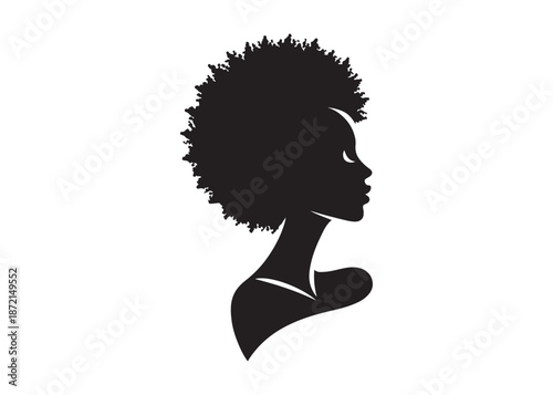 vector set of afro american woman logo head, black history month woman vector logo design, Black girl faces with stylish afro hairstyle, woman afro black face, African american woman hairstyle vector
