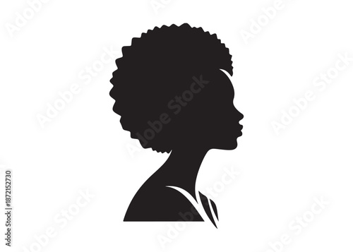 vector set of afro american woman logo head, black history month woman vector logo design, Black girl faces with stylish afro hairstyle, woman afro black face, African american woman hairstyle vector