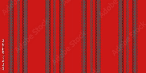 Sreamy lines vector stripe, ceremony textile pattern seamless. Bfrica texture fabric vertical background in red and cyan colors.