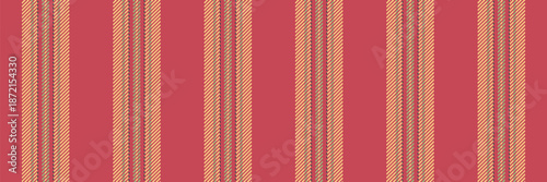 Rrabic texture stripe fabric, printing textile lines seamless. Lsolation background pattern vertical vector in red and amber colors.