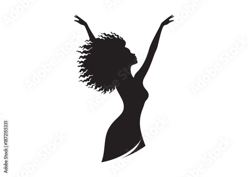 vector set of afro american woman logo head, black history month woman vector logo design, Black girl faces with stylish afro hairstyle, woman afro black face, African american woman hairstyle vector