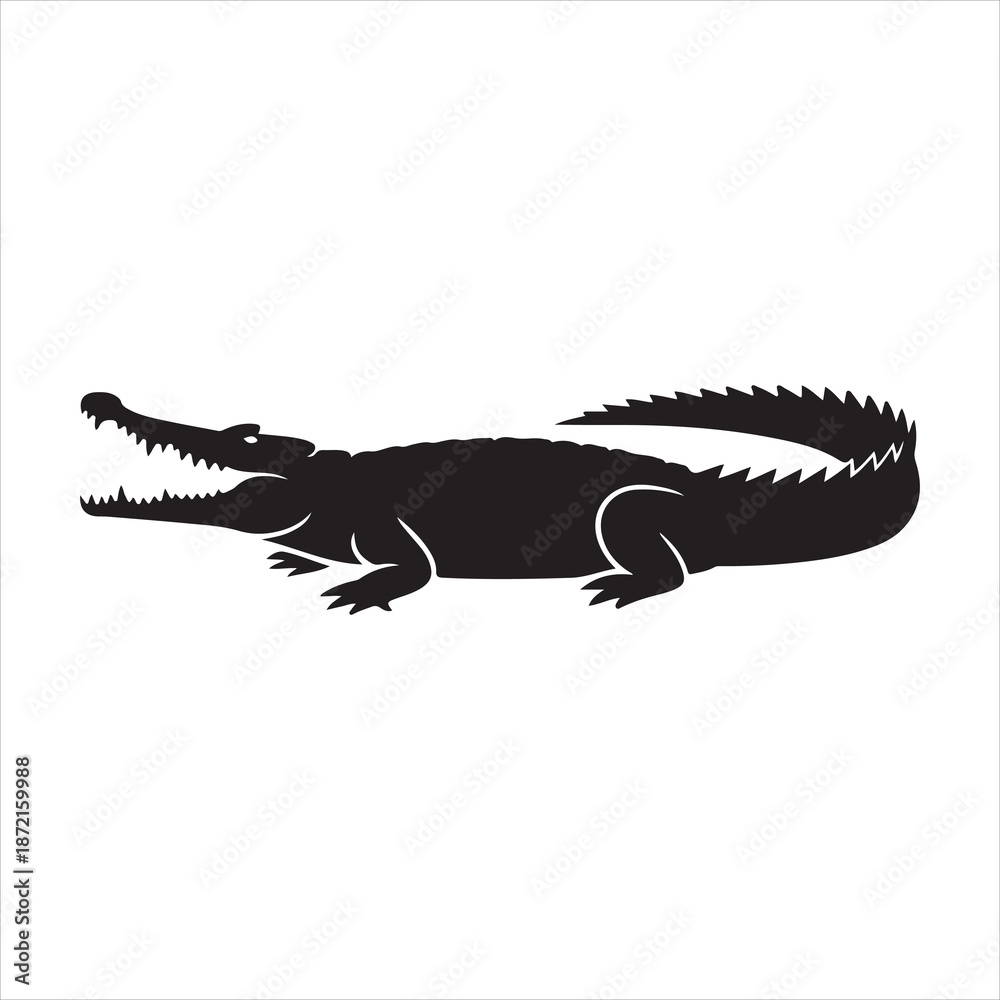 Obraz premium Crocodile Vector 