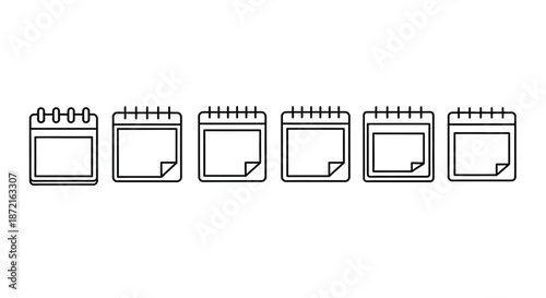 Sequence of calendar pages