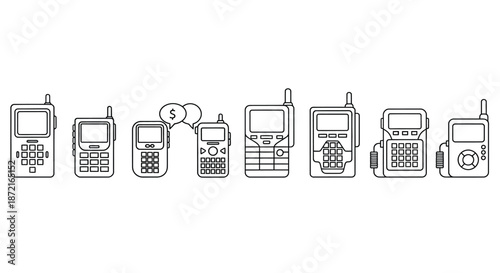 Evolution of mobile phones over time
