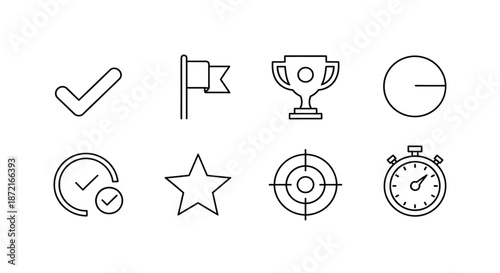 Symbols of achievement and progress