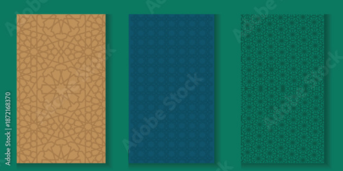 Vector Background Islamic Pattern with Arabic ornament and geometric pattern. Suitable for Ramadan banner background, social media post, poster, etc.