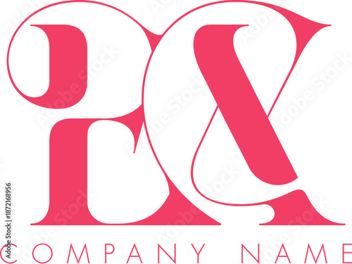 Abstract Initial Letter EX Logo Design.