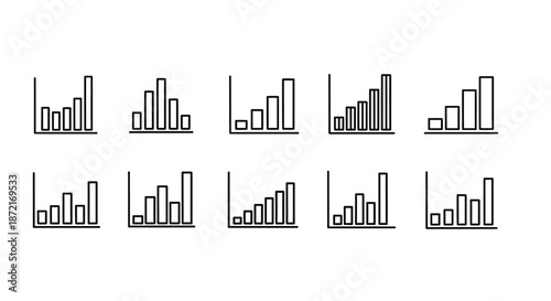 Collection of statistical bar graphs