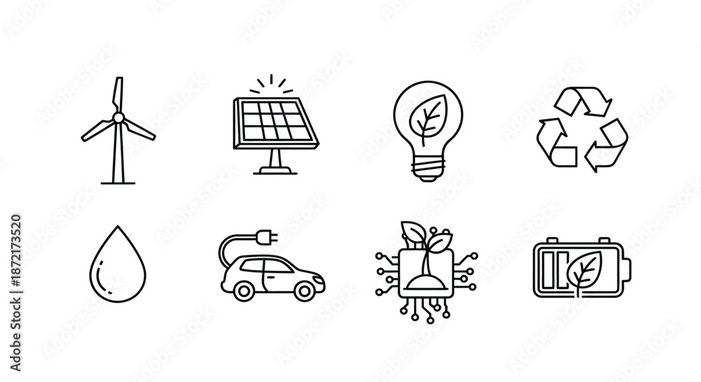 Fototapeta premium Sustainable energy and eco-friendly practices