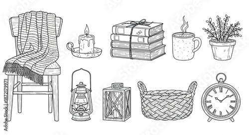 Cozy home decor elements