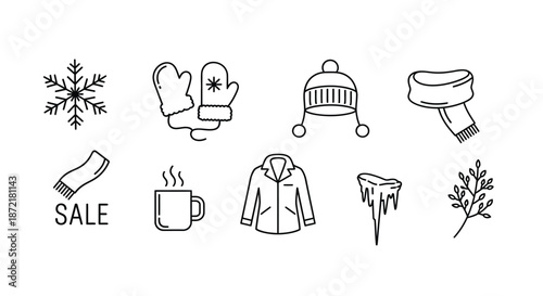 Winter sale on warm accessories