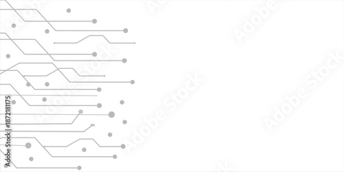 Abstract backgrounds of molecules lines light gray