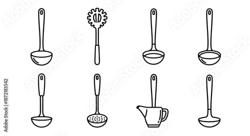 Collection of kitchen utensils