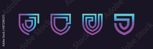 Modern Shield Logo Collection for Security, Protection, and Trust Branding