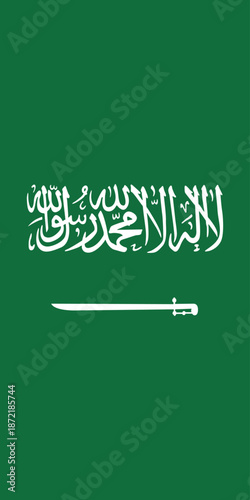 Saudi Arabia Flag Background. Kingdom of Saudi Arabia