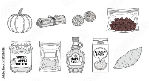 Autumn flavors ingredients