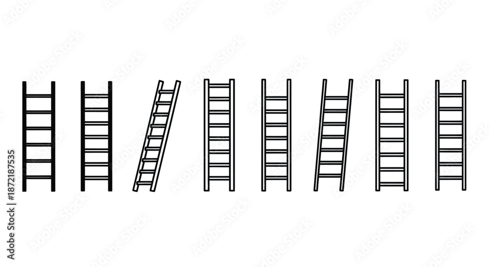 Fotografie Various styles of ladders