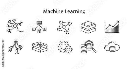 Illustrations of machine learning concepts