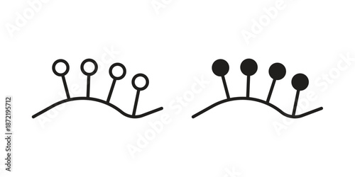 Acupuncture icons suitable for infographics, websites and print media and interfaces. Line vector icon.