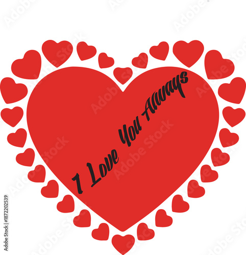 Love You Always Heart Design