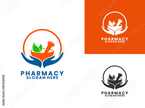 Medical care logo design vector template. Pharmacy, Clinic logo icon vector.