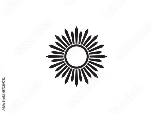 sun icon vector illustration