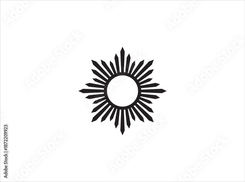 sun icon vector illustration