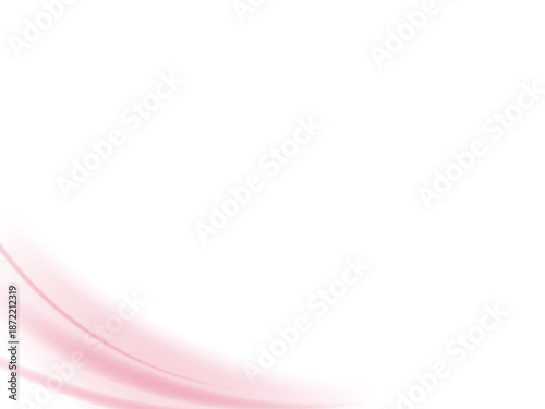 左下からの柔らかなウェーブ背景のイラスト（ピンク）
