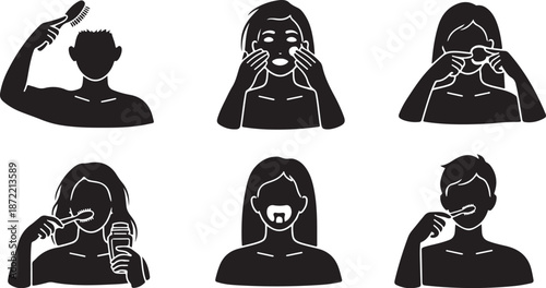 People with various emotions and facial expressions