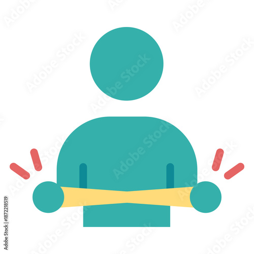 물리치료 아이콘. 병원 플랫 아이콘