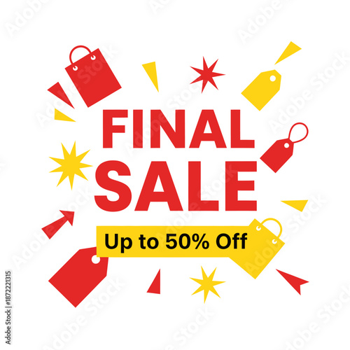 Final Sale Banner with Discount Tags.