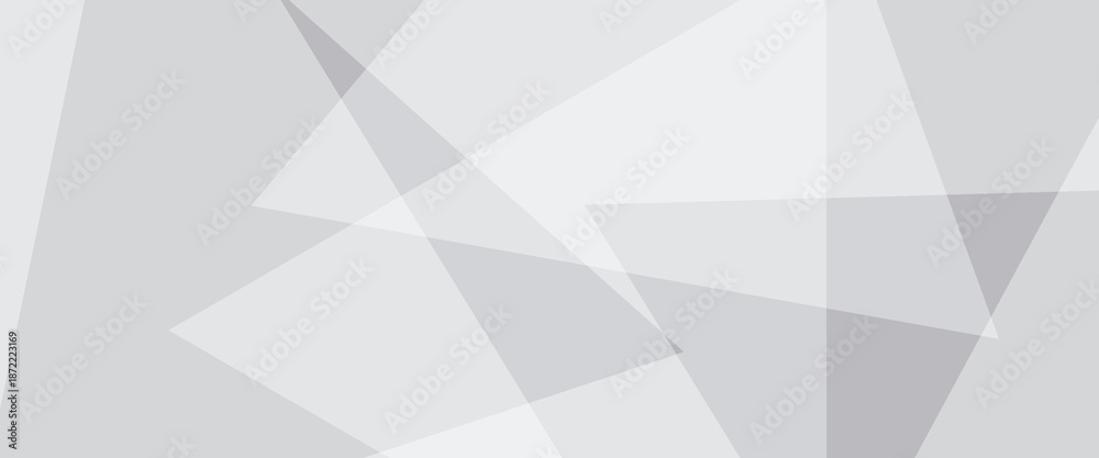 Obraz premium Soft gray wide abstract banner. Vector illustration. White and grey 3d modern abstract background with polygonal texture. vector illustration background.