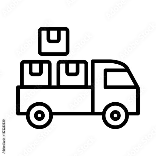 Truck box icon
