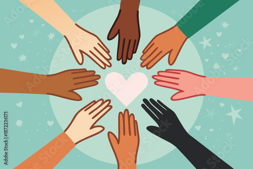 Community Hands Circle Harmony